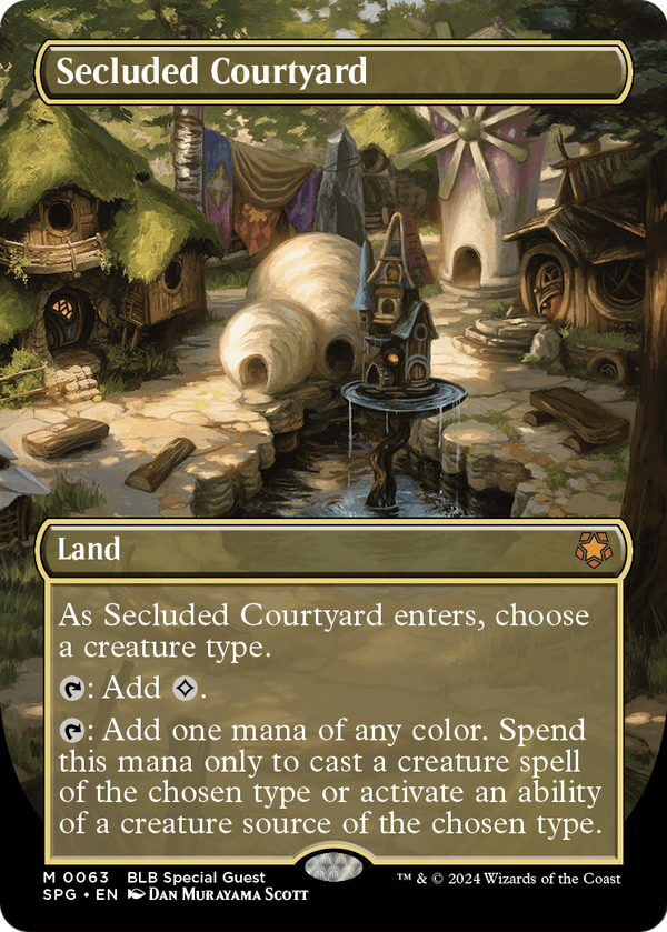 Secluded Courtyard (Borderless) (SPG-063) - Special Guests Foil