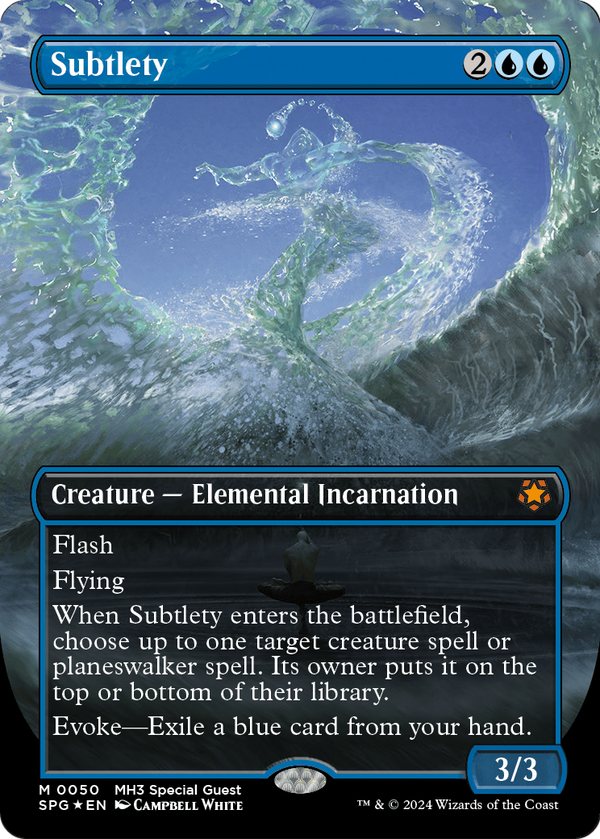 Subtlety (Borderless) (Textured Foil) (SPG-050) - Special Guests Foil