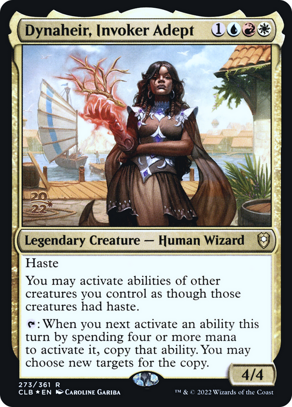 Dynaheir, Invoker Adept (PRE-273) - Battle for Baldur's Gate Promos Foil