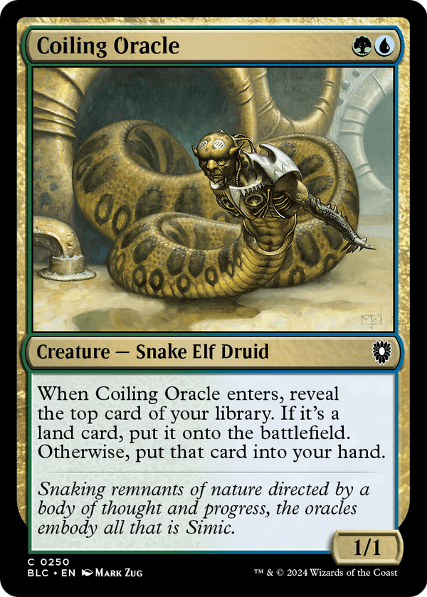 Coiling Oracle (BLC-250) - Bloomburrow Commander