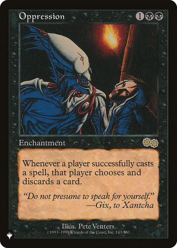 Oppression (LIST-USG-143) - The List