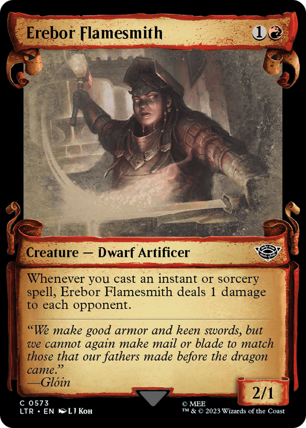 Erebor Flamesmith (Showcase Scrolls) (LTR-573) - The Lord of the Rings: Tales of Middle-earth: (Showcase)