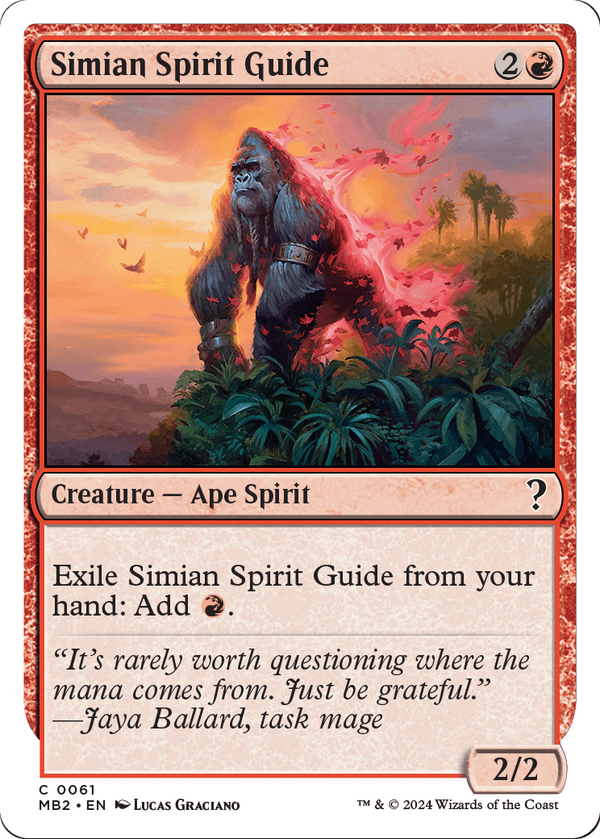 Simian Spirit Guide (White Border) (MB2-061) - Mystery Booster 2