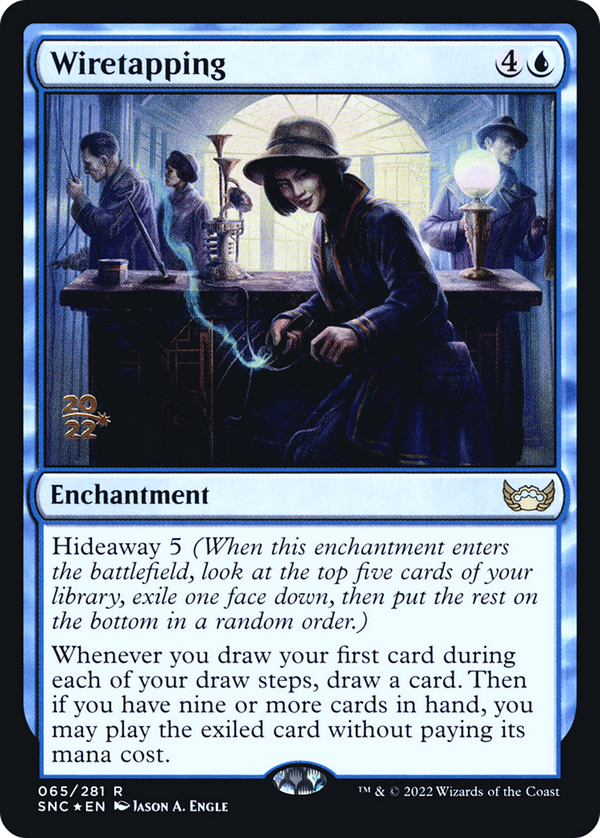 Wiretapping (PRE-065) - Streets of New Capenna Promos Foil