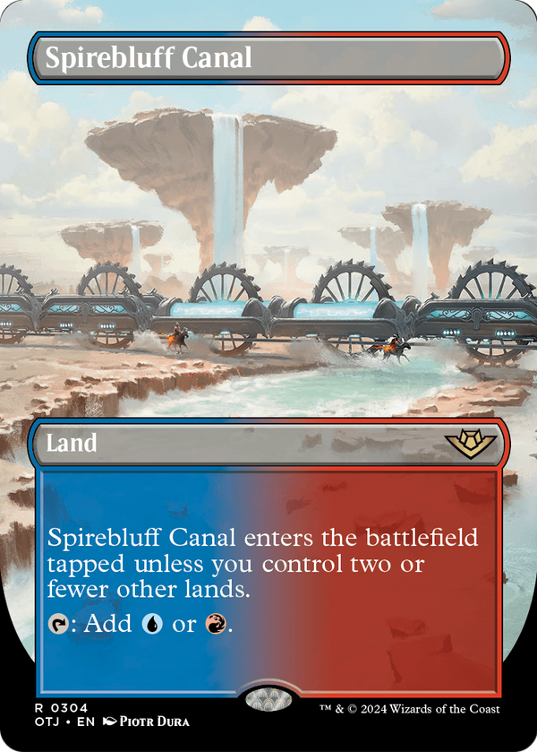 Spirebluff Canal (Borderless) (OTJ-304) - Outlaws of Thunder Junction