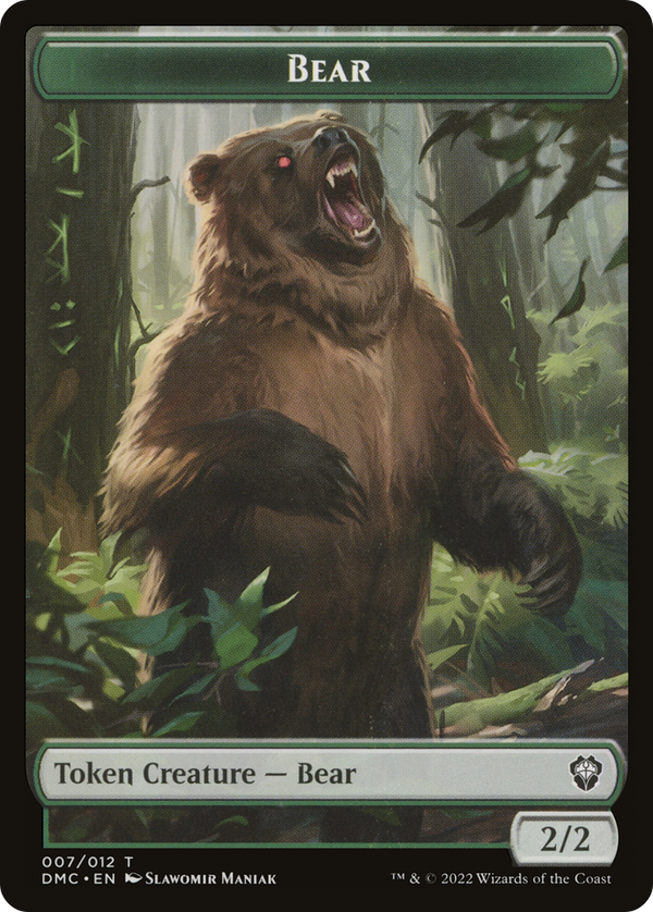 Bear (TDMC-007) - Dominaria United Commander Tokens