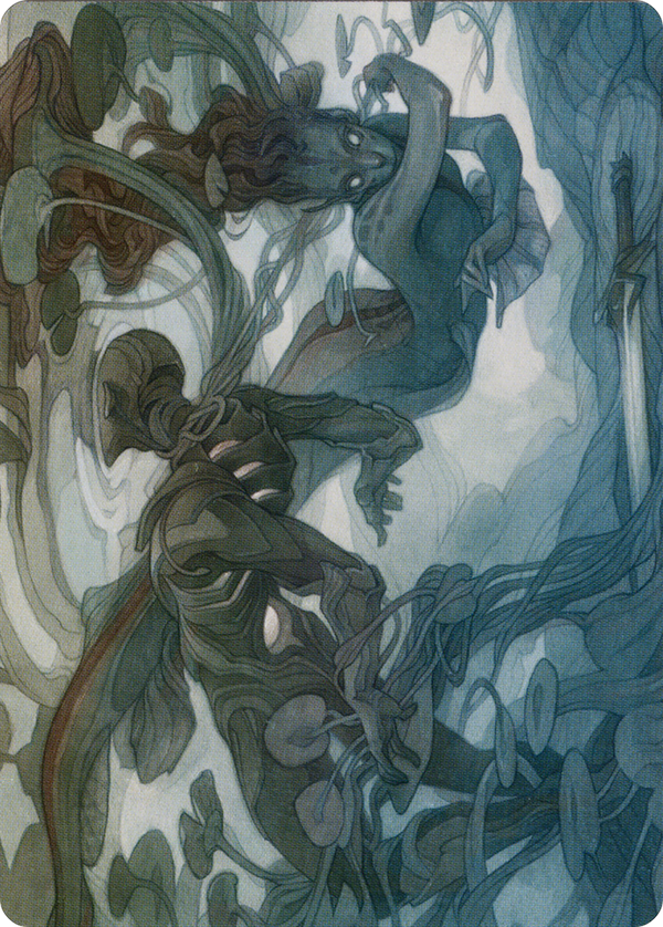 Emry, Lurker of the Loch // Emry, Lurker of the Loch (AMOM-069) - March of the Machine Art Series (Borderless) Foil