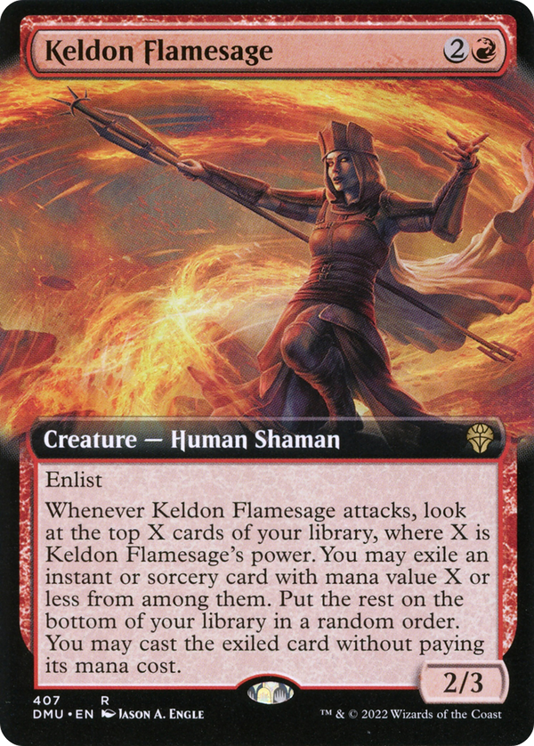 Keldon Flamesage (Extended Art) (DMU-407) - Dominaria United: (Extended Art)