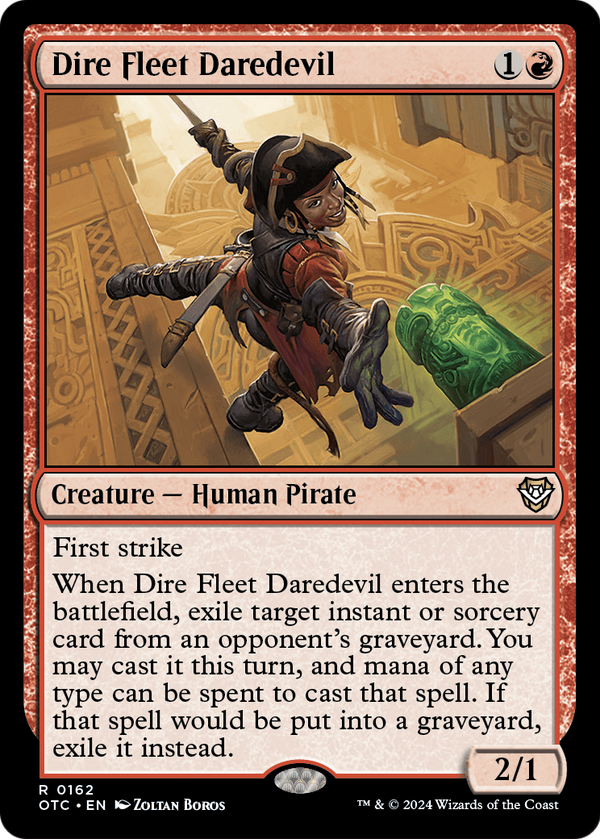 Dire Fleet Daredevil (OTC-162) - Outlaws of Thunder Junction Commander