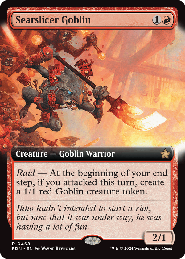 Searslicer Goblin (Extended Art) (FDN-468) - Foundations: (Extended Art)