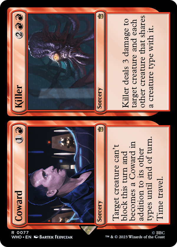 Coward // Killer (WHO-077) - Doctor Who Foil