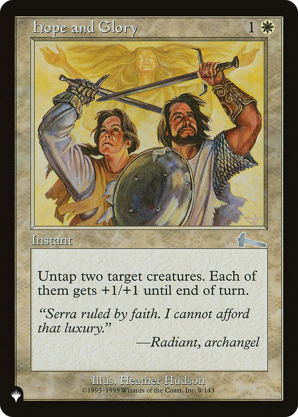 Hope and Glory (LIST-ULG-9) - The List