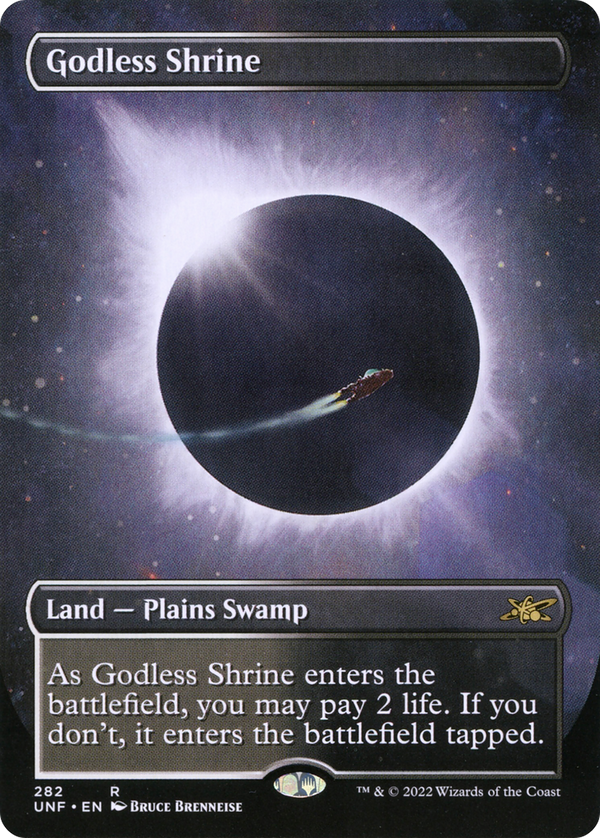 Godless Shrine (Borderless) (UNF-282) - Unfinity Foil