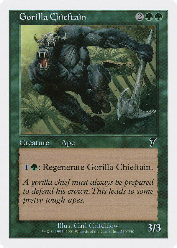 Gorilla Chieftain (7ED-250) - 7th Edition Foil