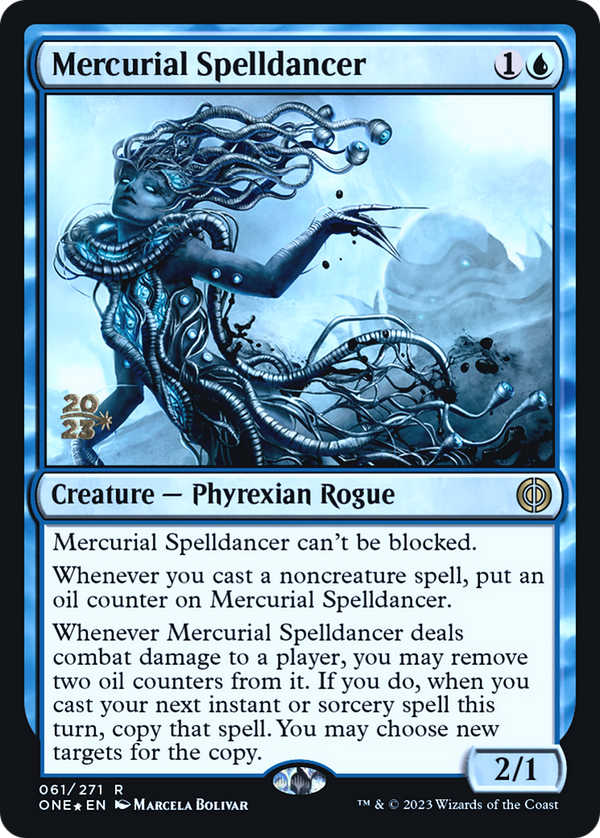 Mercurial Spelldancer (PRE-061) - Phyrexia: All Will Be One Promos Foil