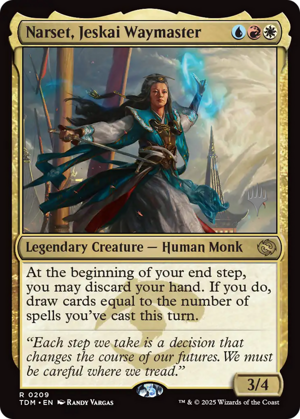 Narset, Jeskai Waymaster (PPTDM-209) - Promo Pack: Tarkir: Dragonstorm Foil