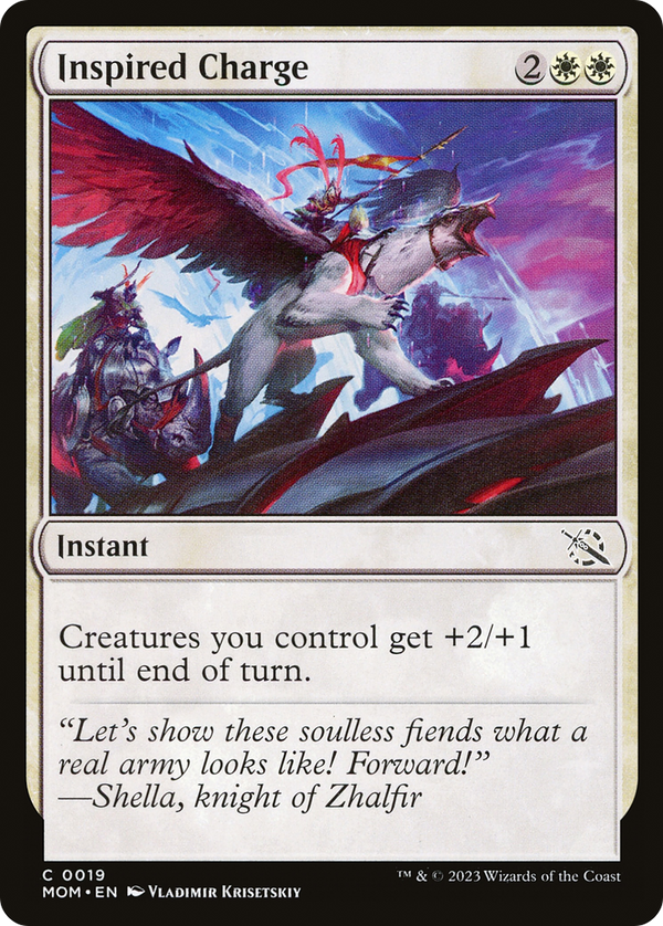 Inspired Charge (MOM-019) - March of the Machine Foil