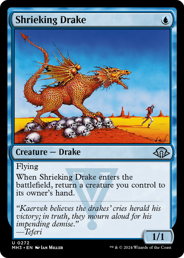Shrieking Drake (MH3-272) - Modern Horizons 3 Foil