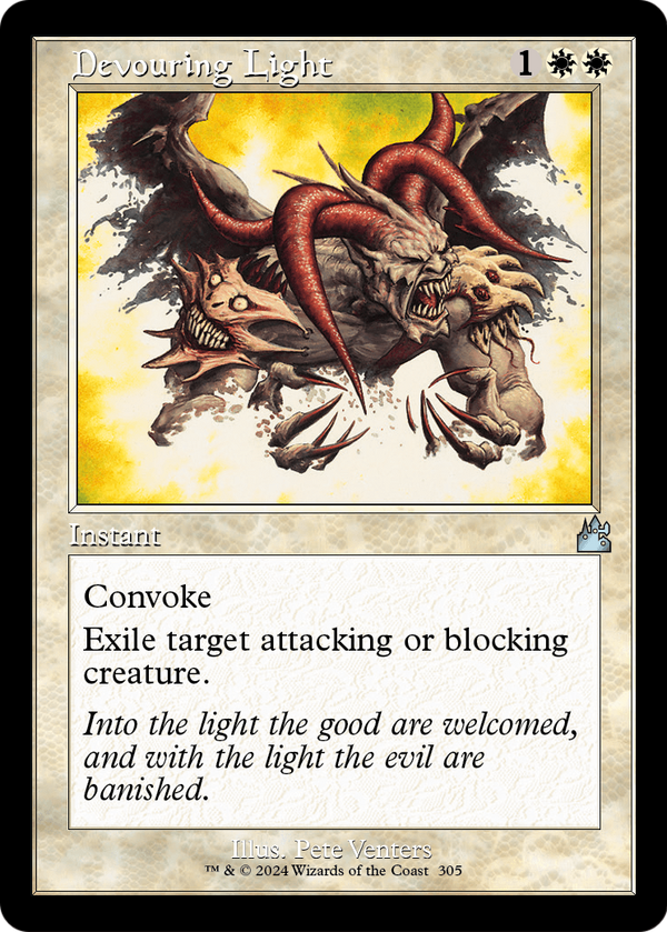 Devouring Light (Retro Frame) (RVR-305) - Ravnica Remastered Foil
