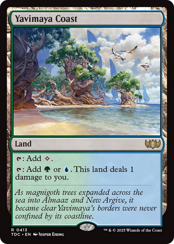 Yavimaya Coast (TDC-413) - Commander: Tarkir: Dragonstorm