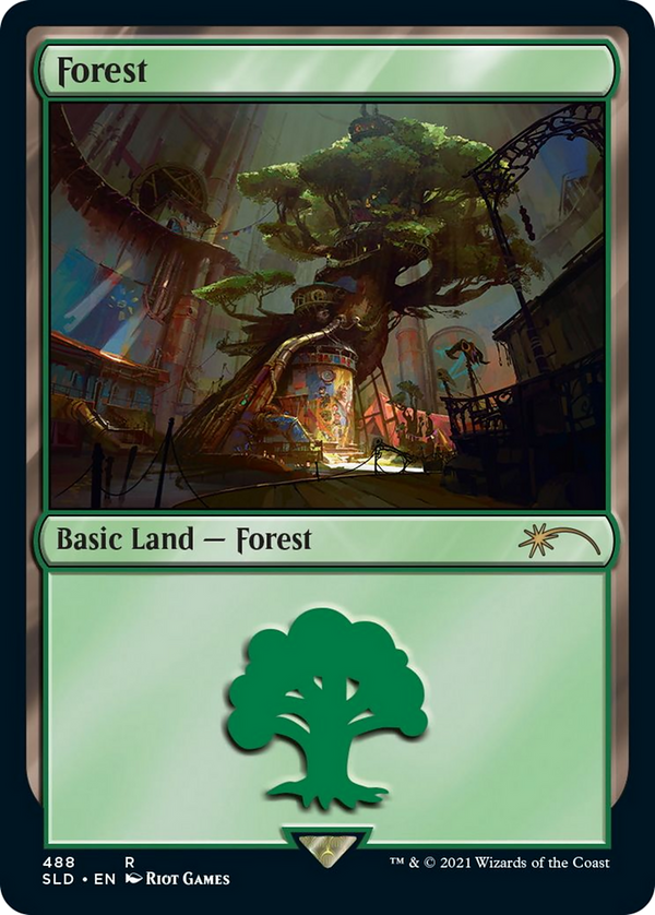 Forest (Secret Lair x Arcane: Lands) (SLD-488) - Secret Lair Drop
