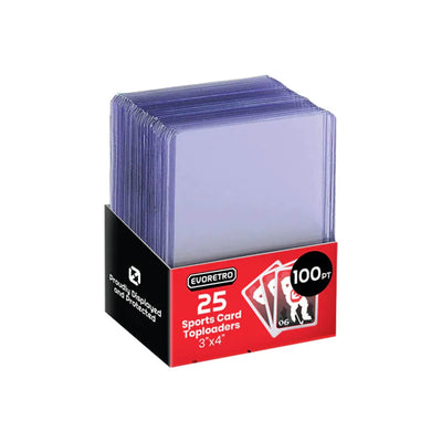 Sports Card Toploaders 3x4 25 pack - 100pt