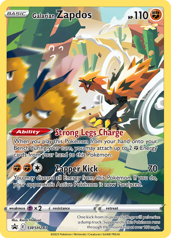 Galarian Zapdos SWSH283  SWSH Black Star Promos - Promo