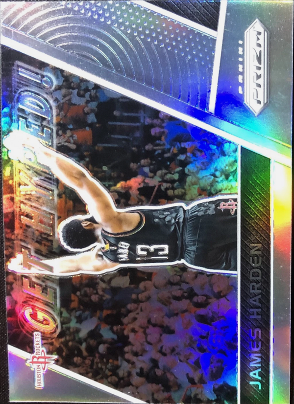 2017 PRIZM GET HYPED #GH-JH JAMES HARDEN GET HYPED-SILVER PRIZM