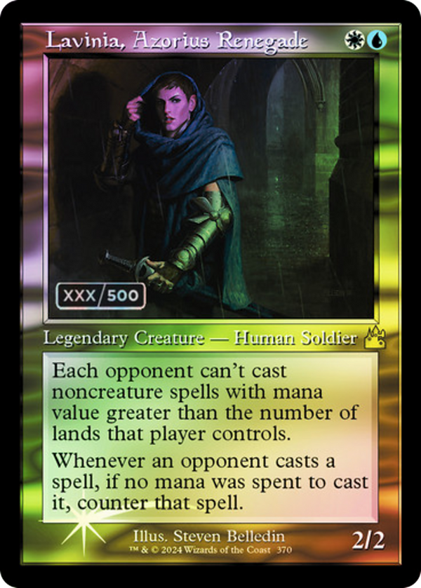 Lavinia, Azorius Renegade (Retro Frame) (Serial Numbered) (RVR-370) - Ravnica Remastered Foil