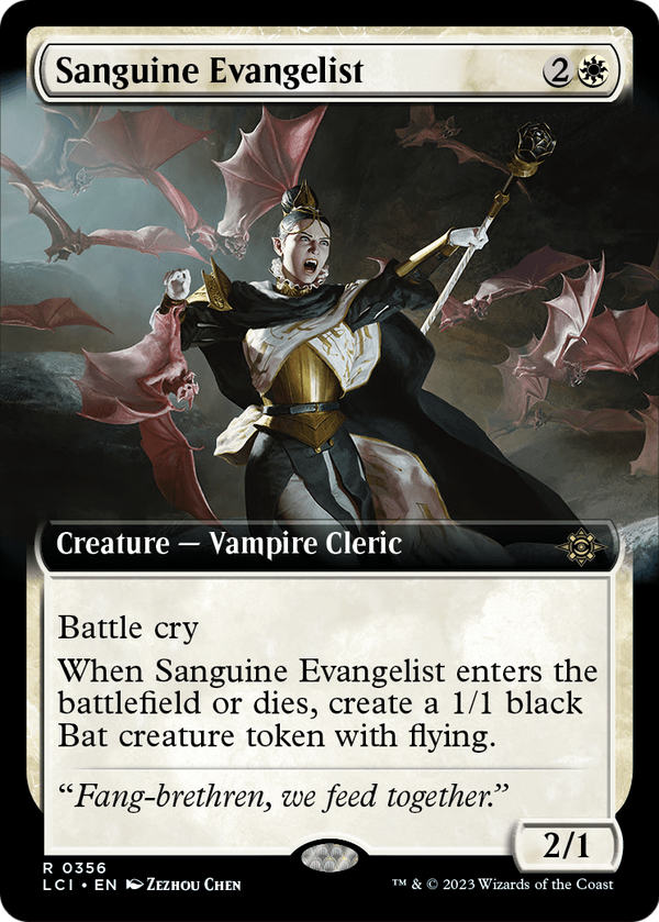 Sanguine Evangelist (Extended Art) (LCI-356) - The Lost Caverns of Ixalan: (Extended Art)