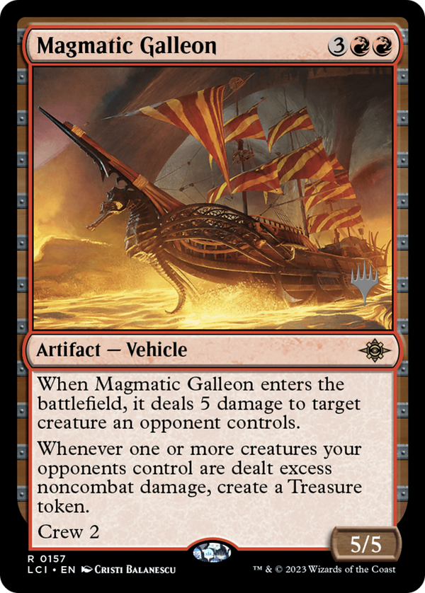 Magmatic Galleon (PPLCI-157) - The Lost Caverns of Ixalan Promos Foil