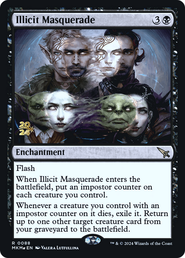 Illicit Masquerade (PRE-088) - Murders at Karlov Manor Promos Foil