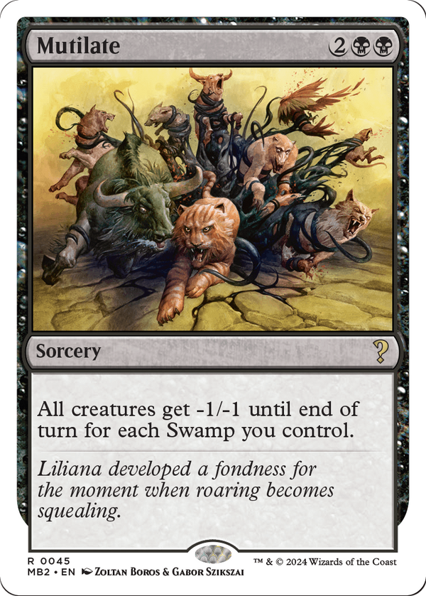 Mutilate (White Border) (MB2-045) - Mystery Booster 2