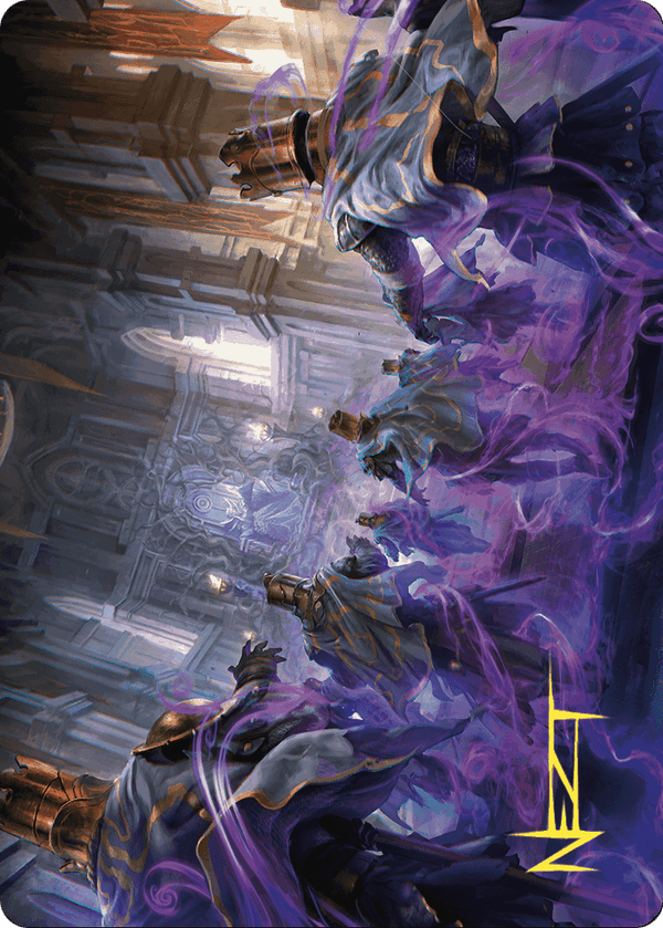 Eerie Interference // Eerie Interference (AWOE-004) - Wilds of Eldraine Art Series (Borderless)