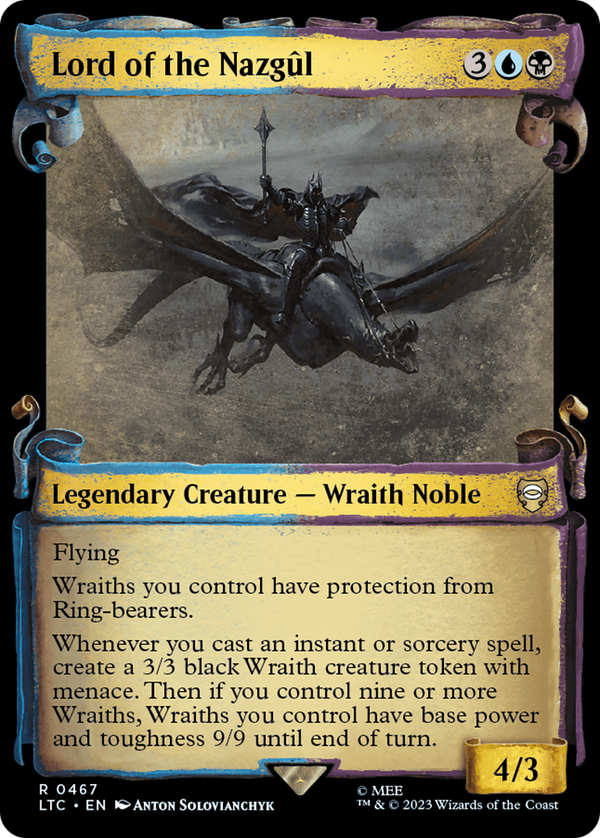 Lord of the Nazgul (Showcase Scrolls) (LTC-467) - Tales of Middle-earth Commander: (Showcase)