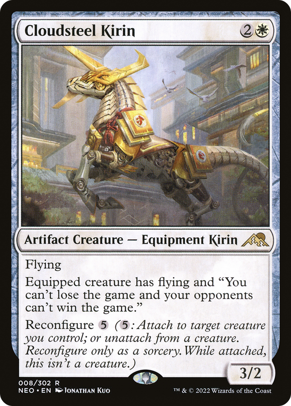 Cloudsteel Kirin (NEO-008) - Kamigawa: Neon Dynasty Foil