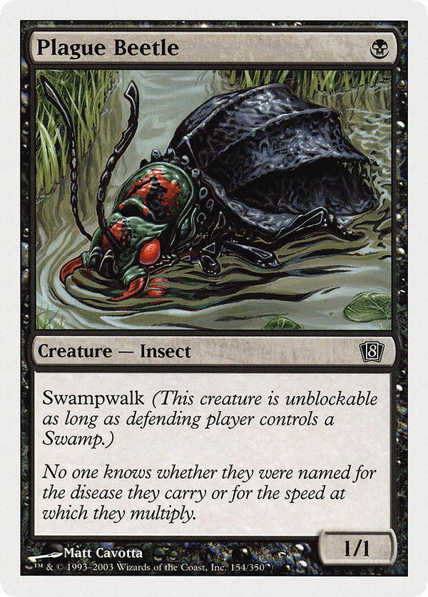 Plague Beetle (8ED-154) - 8th Edition Foil