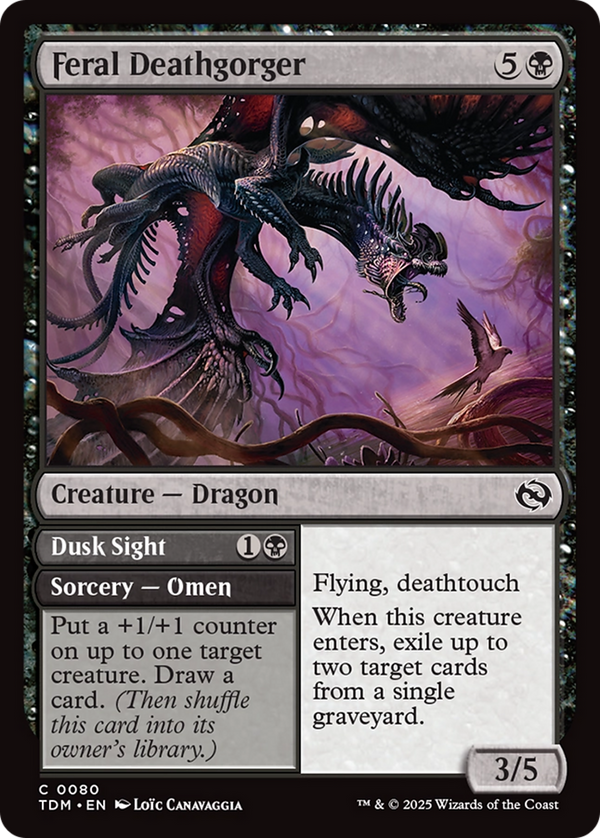 Feral Deathgorger (TDM-080) - Tarkir: Dragonstorm Foil