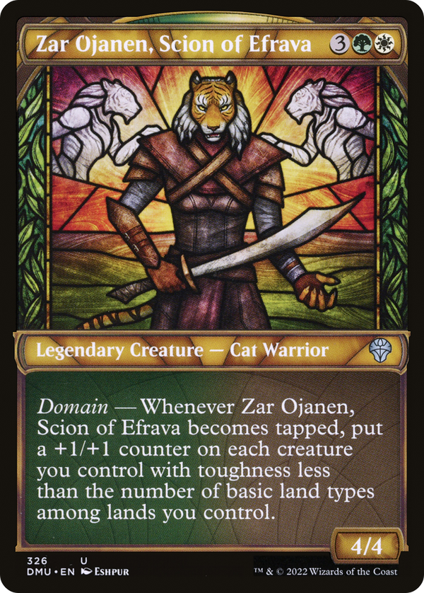 Zar Ojanen, Scion of Efrava (Showcase) (DMU-326) - Dominaria United: (Showcase) Foil
