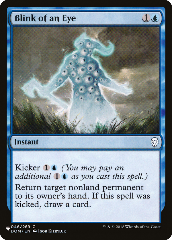 Blink of an Eye (LIST-DOM-46) - The List