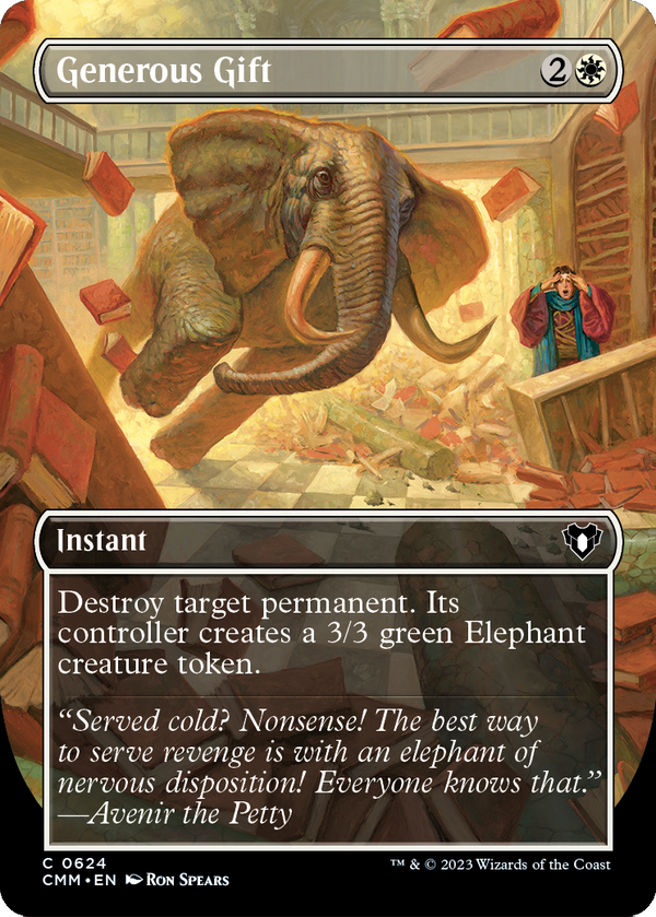 Generous Gift (Borderless) (CMM-624) - Commander Masters Foil