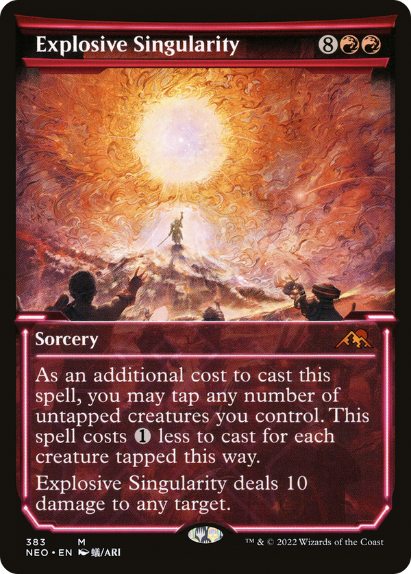 Explosive Singularity (Showcase) (NEO-383) - Kamigawa: Neon Dynasty: (Showcase) Foil