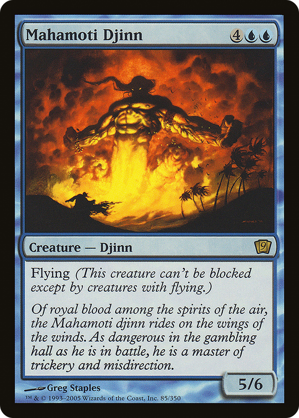 Mahamoti Djinn (9ED-085) - 9th Edition
