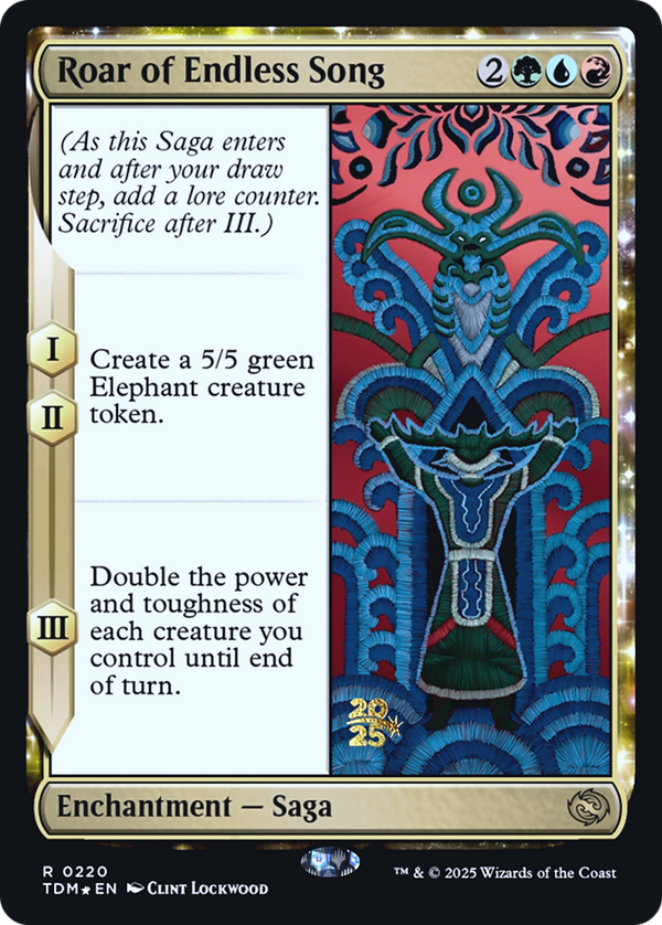 Roar of Endless Song (PRE-220) - Prerelease Cards: (enchantment) Foil