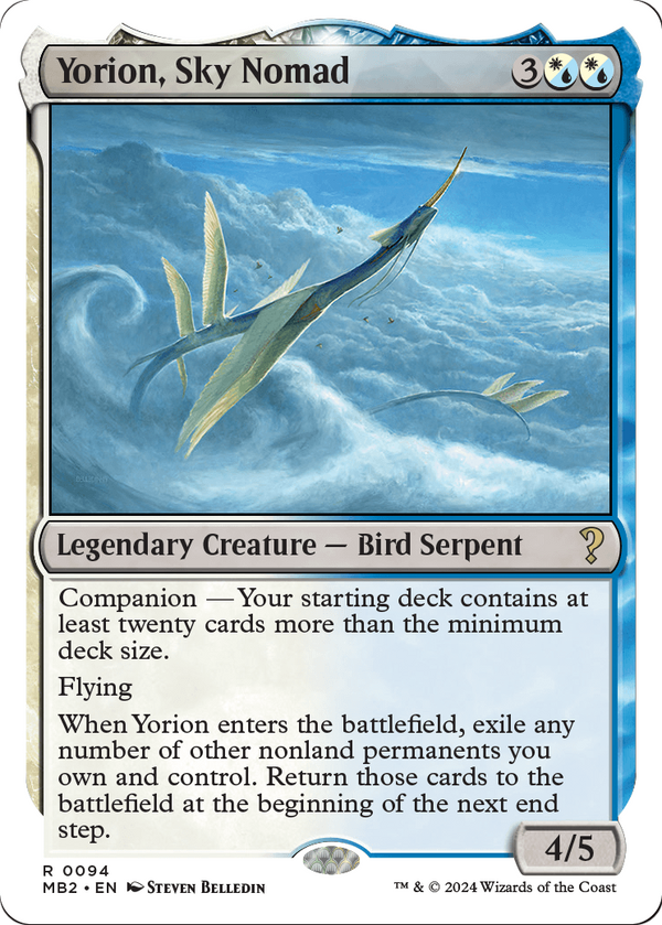 Yorion, Sky Nomad (White Border) (MB2-094) - Mystery Booster 2: (companion)