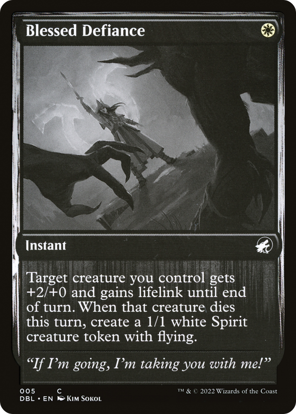 Blessed Defiance (DBL-005) - Innistrad: Double Feature