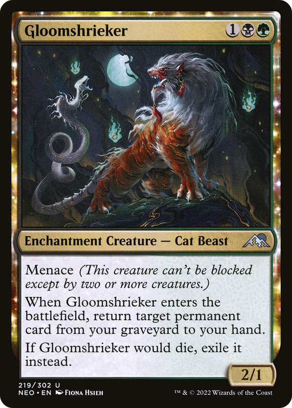 Gloomshrieker (NEO-219) - Kamigawa: Neon Dynasty: (enchantment) Foil