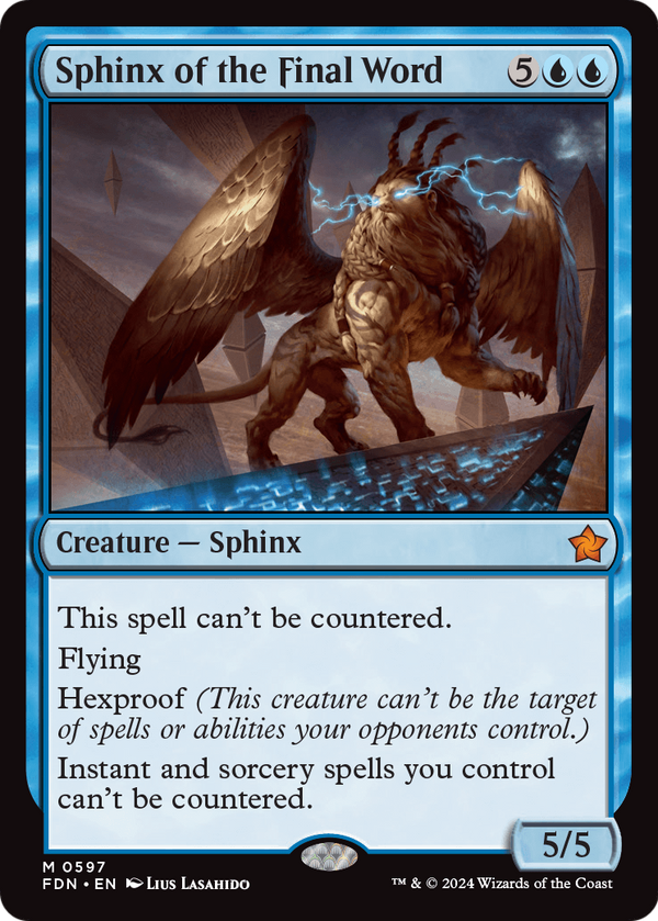 Sphinx of the Final Word (0597) (FDN-597) - Foundations