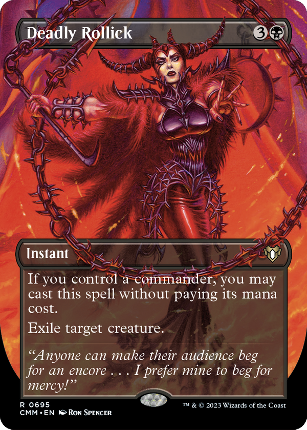 Deadly Rollick (Borderless) (CMM-695) - Commander Masters Foil