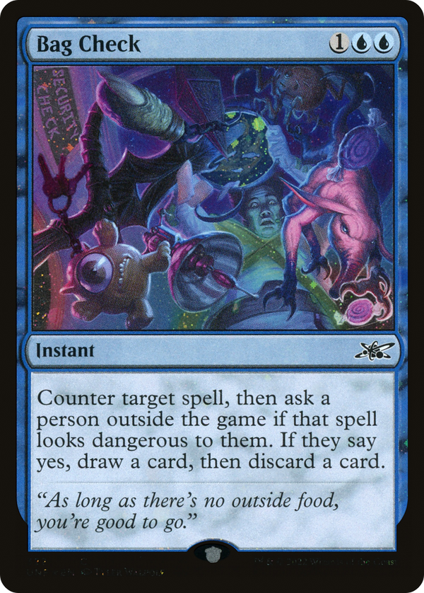 Bag Check (Galaxy Foil) (UNF-322) - Unfinity Foil